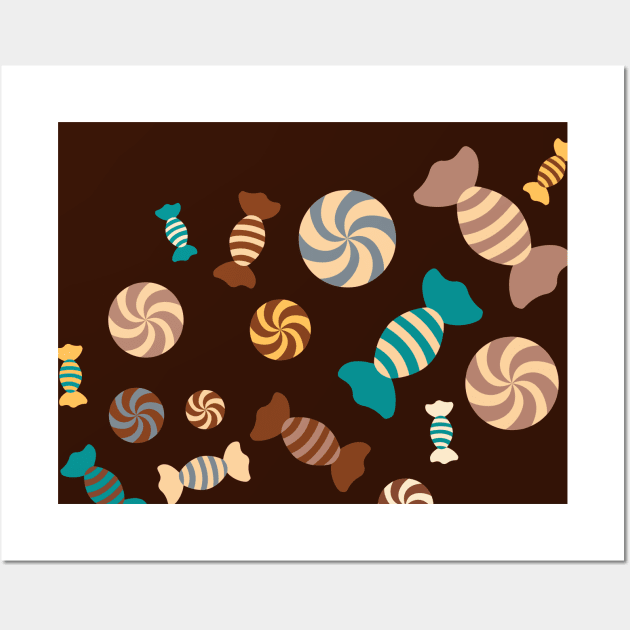 Chocolate Sugar Crush Wall Art by XOOXOO